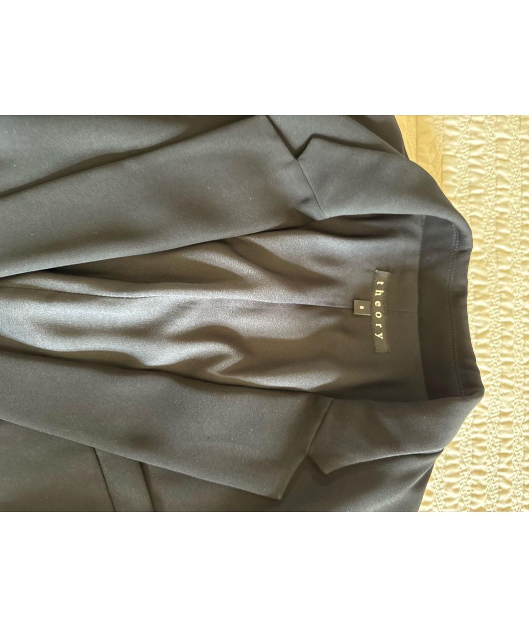 THEORY Черный полиэстеровый жакет/пиджак, фото 3