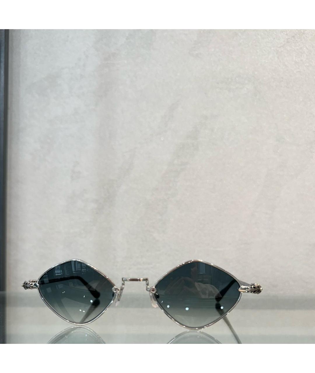 CHROME HEARTS Серебряные металлические солнцезащитные очки, фото 5