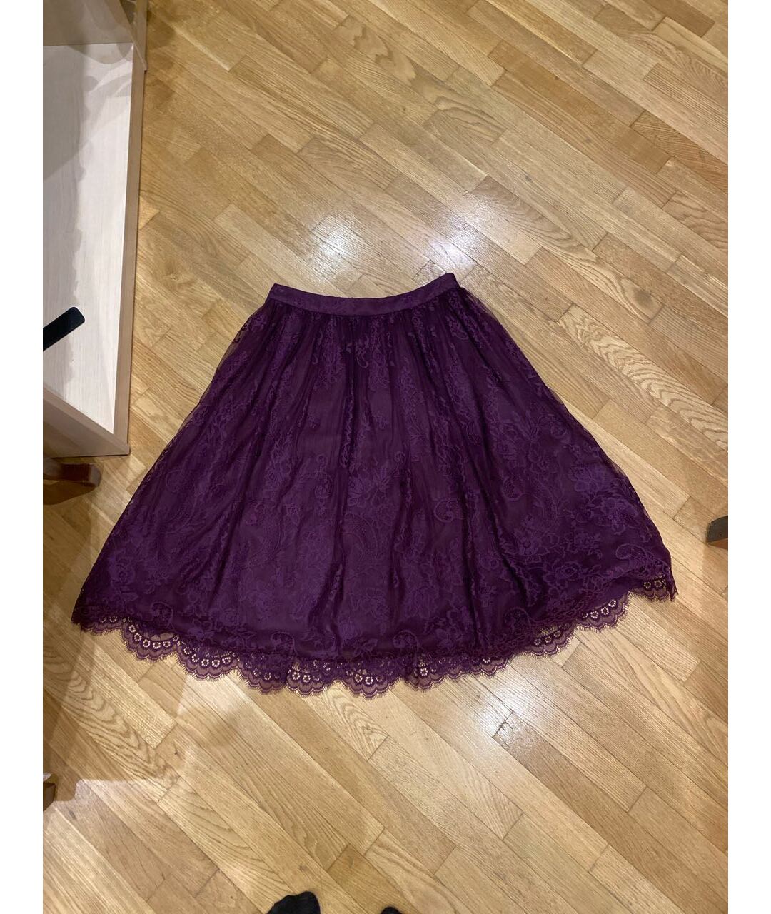 ALICE+OLIVIA Фиолетовая юбка миди, фото 9