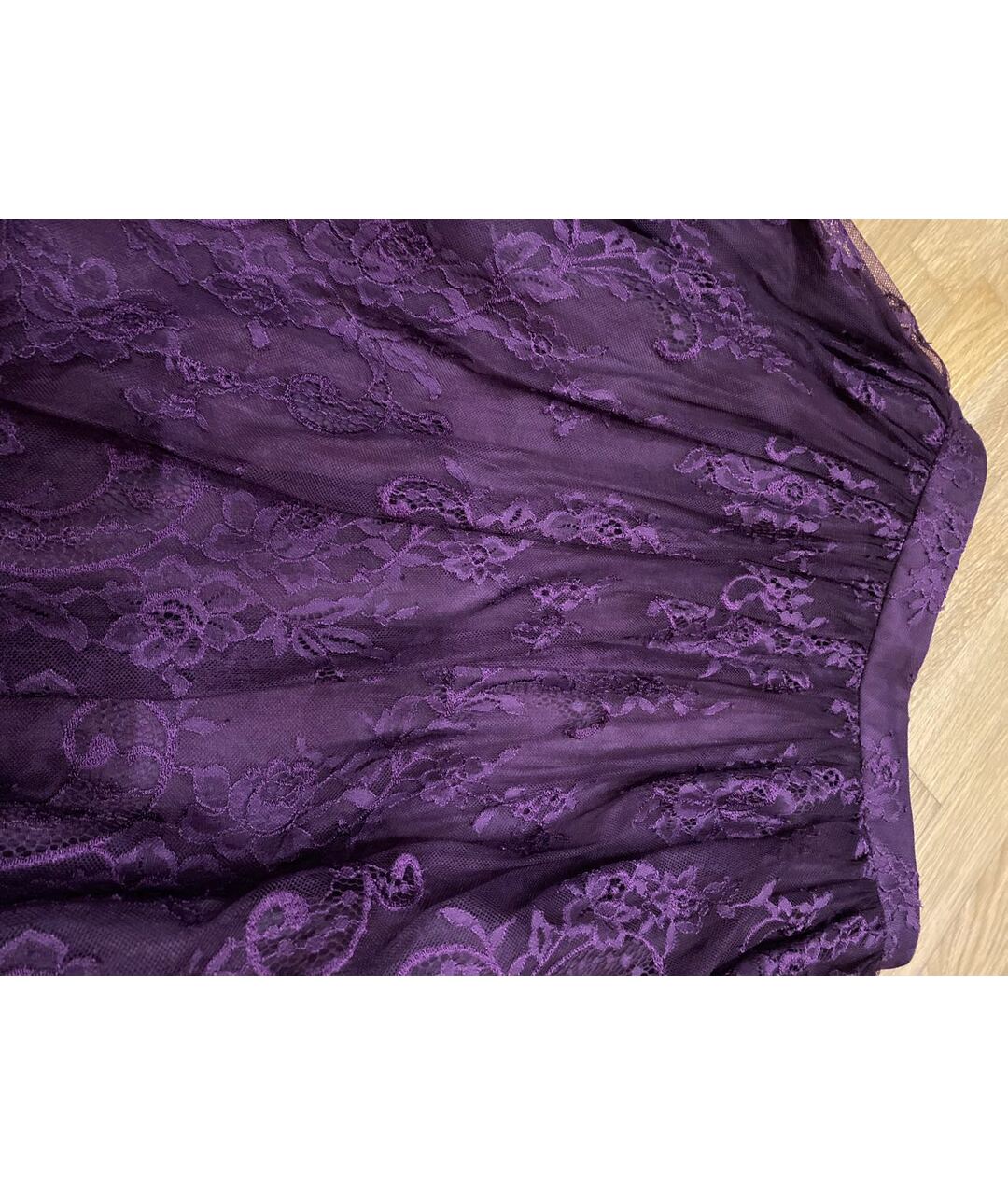 ALICE+OLIVIA Фиолетовая юбка миди, фото 4