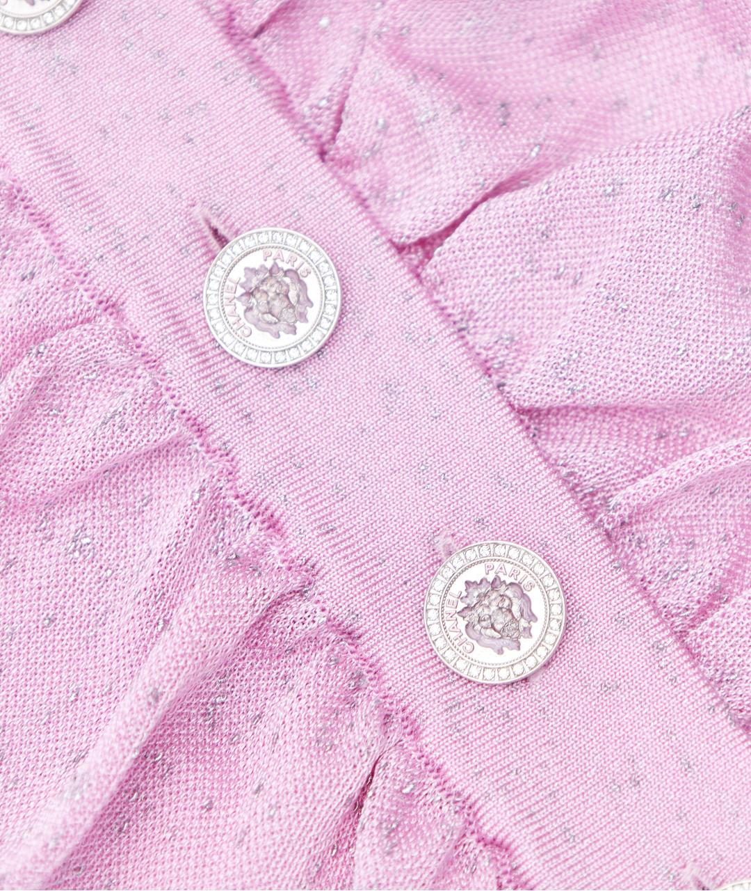 CHANEL Розовая вискозная юбка миди, фото 4