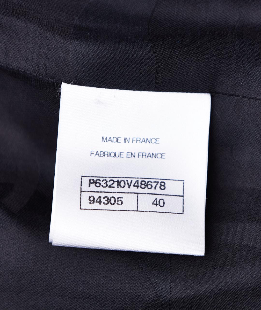 CHANEL Черный твидовый жакет/пиджак, фото 6