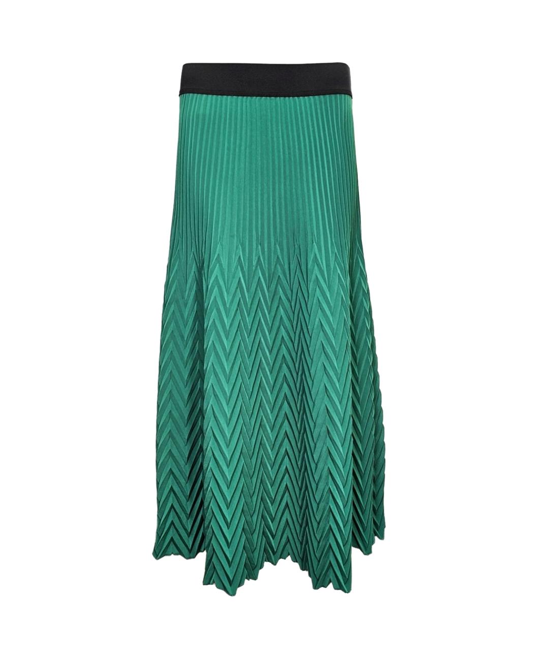 MAJE Зеленая полиэстеровая юбка макси, фото 1