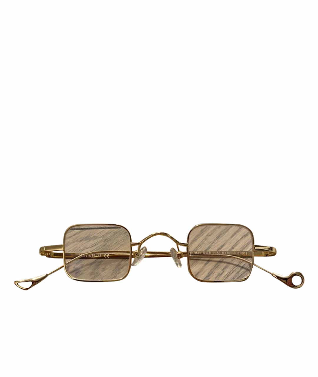 EYEPETIZER Золотые металлические солнцезащитные очки, фото 1