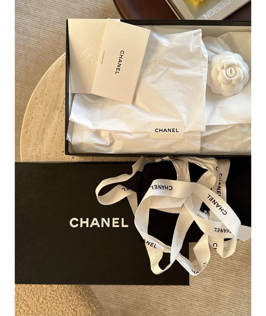 CHANEL Розовые кожаные балетки, фото 7