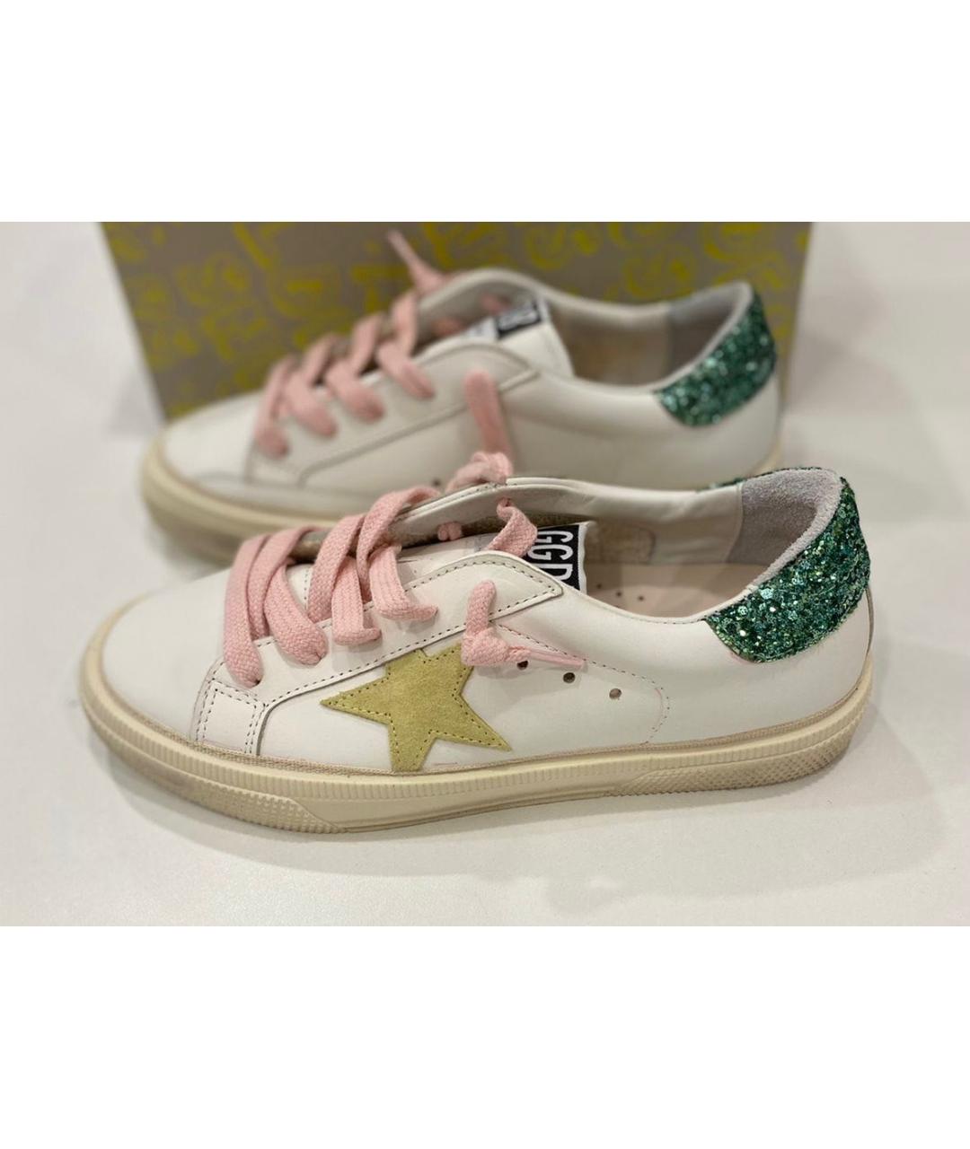 GOLDEN GOOSE DELUXE BRAND Белые кожаные кеды, фото 2