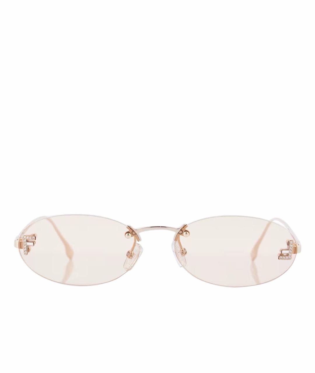FENDI Розовые солнцезащитные очки, фото 1
