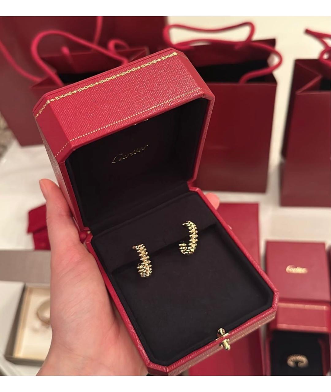 CARTIER Золотые серьги из розового золота, фото 3