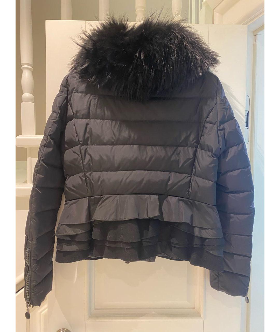 MONCLER Черный пуховик, фото 2