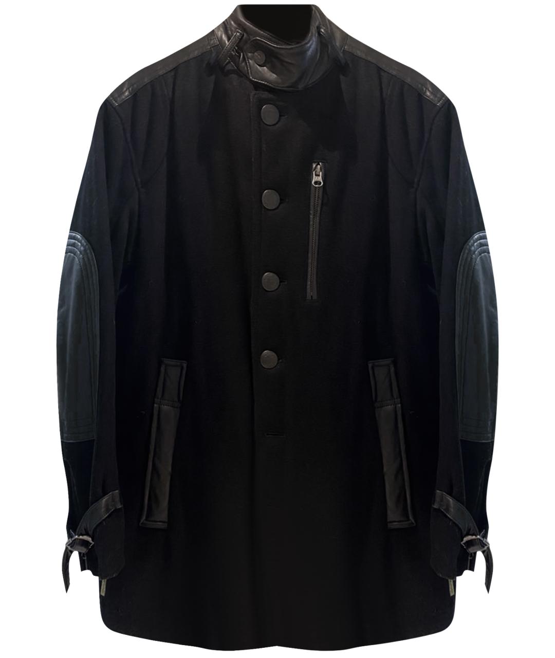 ARMANI JEANS Черное пальто, фото 1