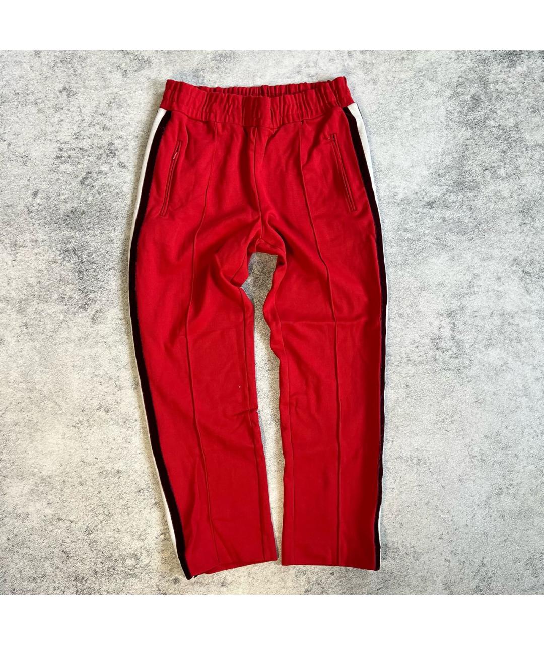 SANDRO Красные полиамидовые брюки широкие, фото 2