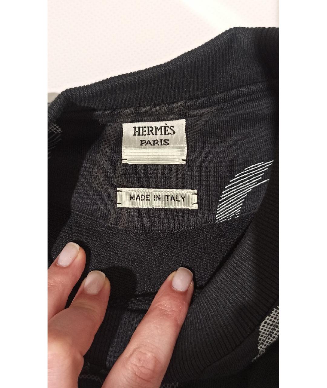 HERMES PRE-OWNED Черный хлопковый джемпер / свитер, фото 7