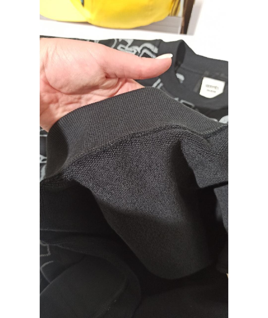 HERMES PRE-OWNED Черный хлопковый джемпер / свитер, фото 8