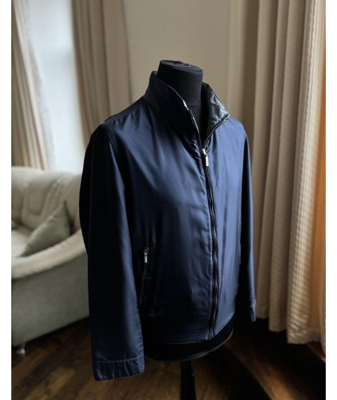 BRIONI Синяя шелковая куртка, фото 5