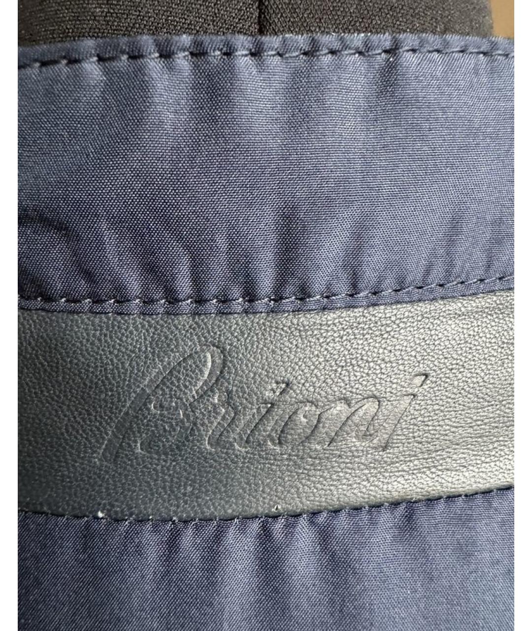 BRIONI Синяя шелковая куртка, фото 9