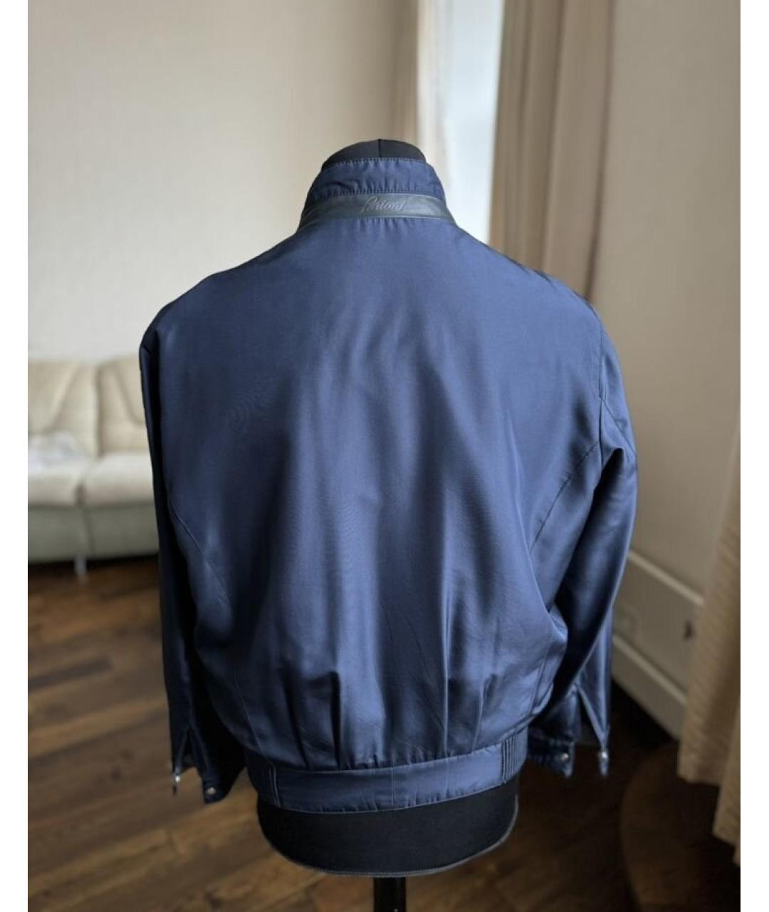 BRIONI Синяя шелковая куртка, фото 2