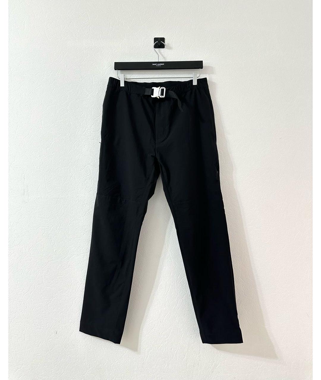 MONCLER Черные полиэстеровые повседневные брюки, фото 2