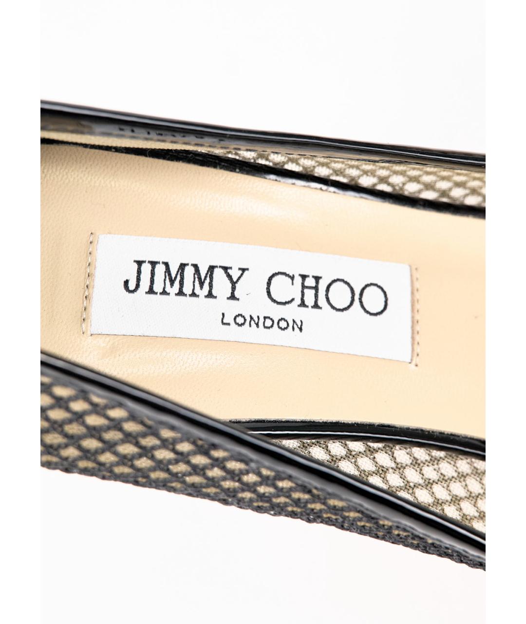 JIMMY CHOO Черные туфли из лакированной кожи, фото 5