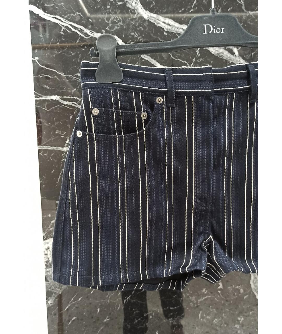 CHRISTIAN DIOR PRE-OWNED Темно-синие хлопковые шорты, фото 3