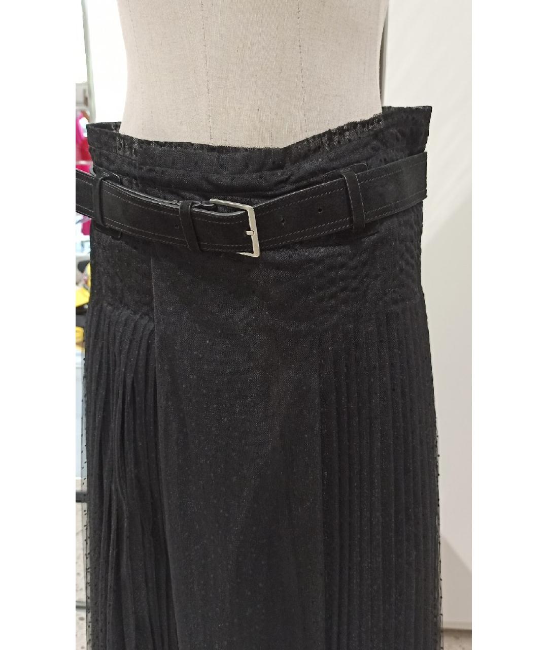 CHRISTIAN DIOR Черная юбка миди, фото 4