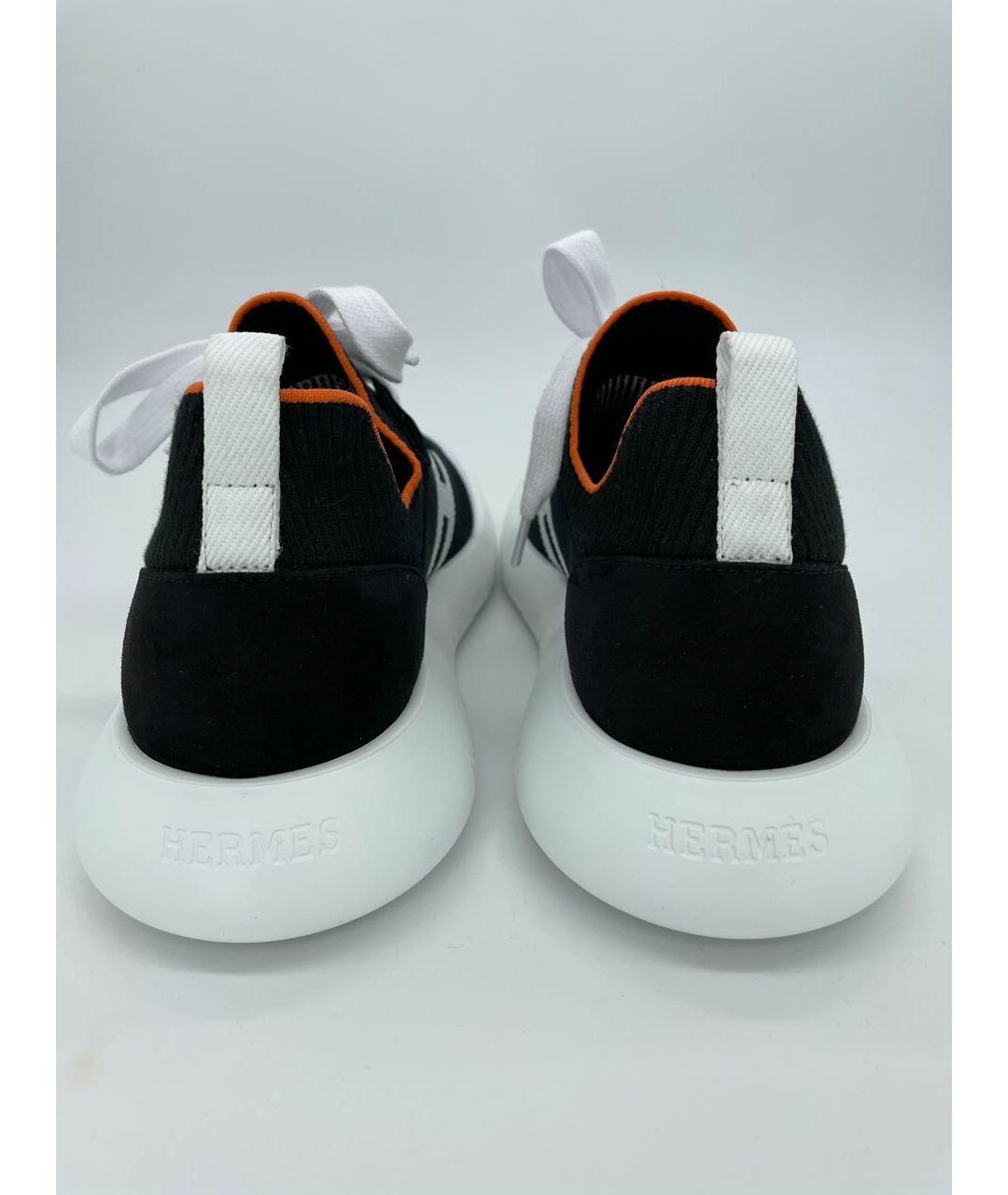 HERMES PRE-OWNED Черные текстильные кроссовки, фото 4