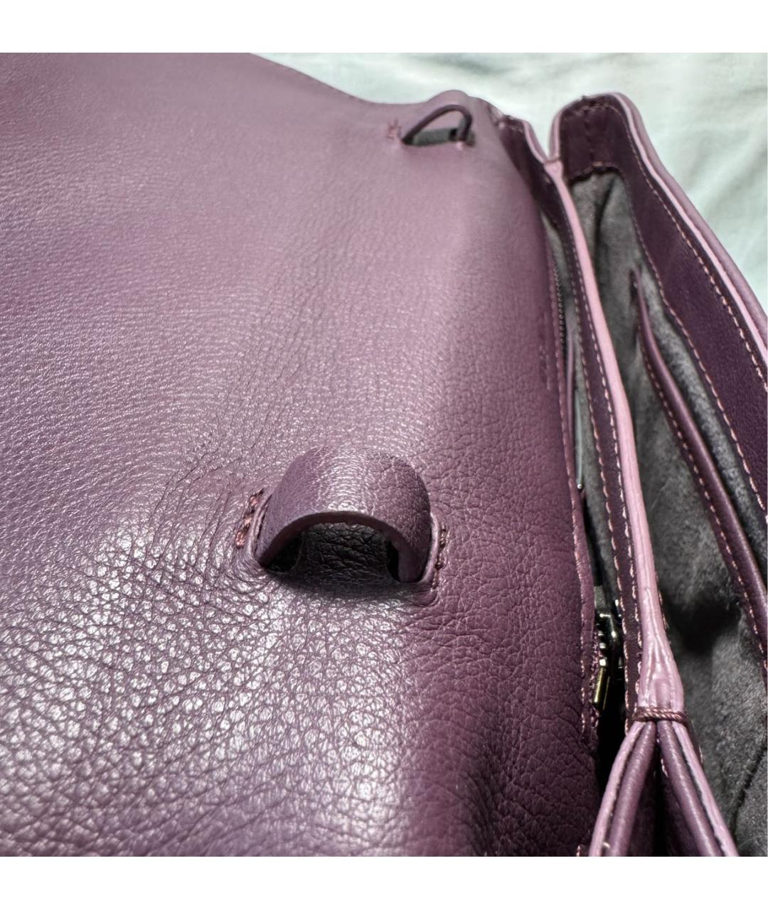 FABIANA FILIPPI Фиолетовая кожаная поясная сумка, фото 8