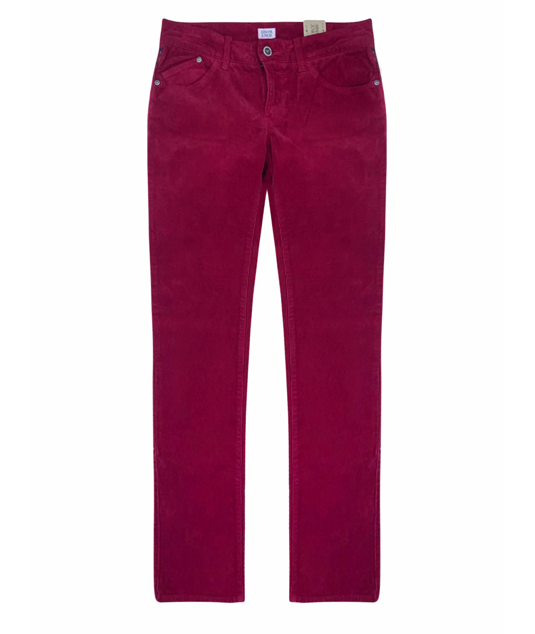 ARMANI JUNIOR Бордовые хлопковые брюки и шорты, фото 1