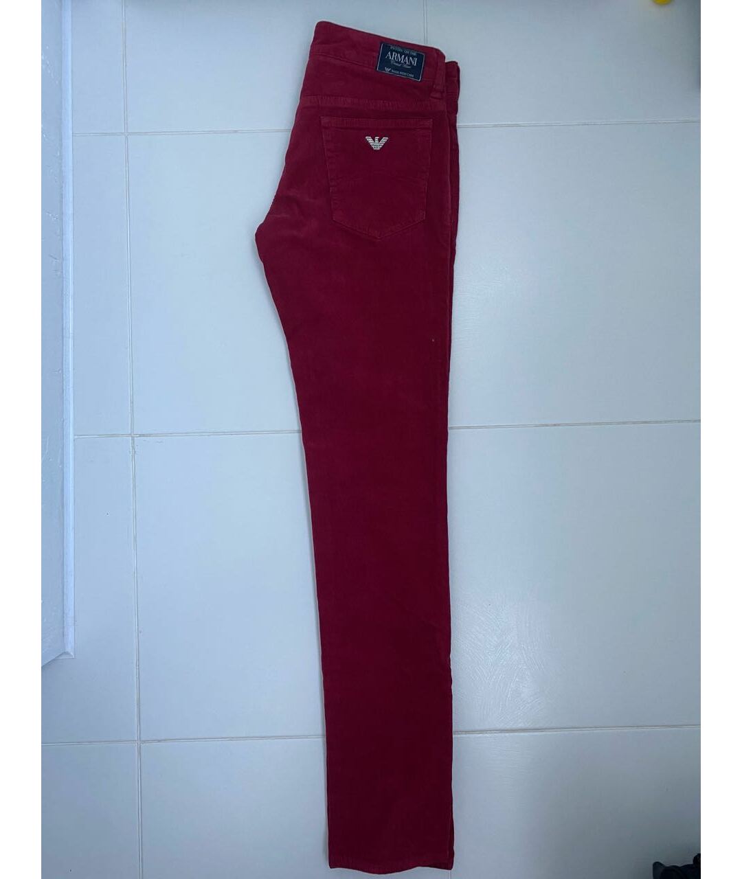 ARMANI JUNIOR Бордовые хлопковые брюки и шорты, фото 6