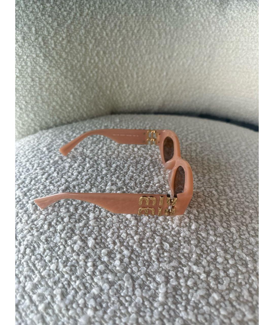 MIU MIU Пластиковые солнцезащитные очки, фото 2