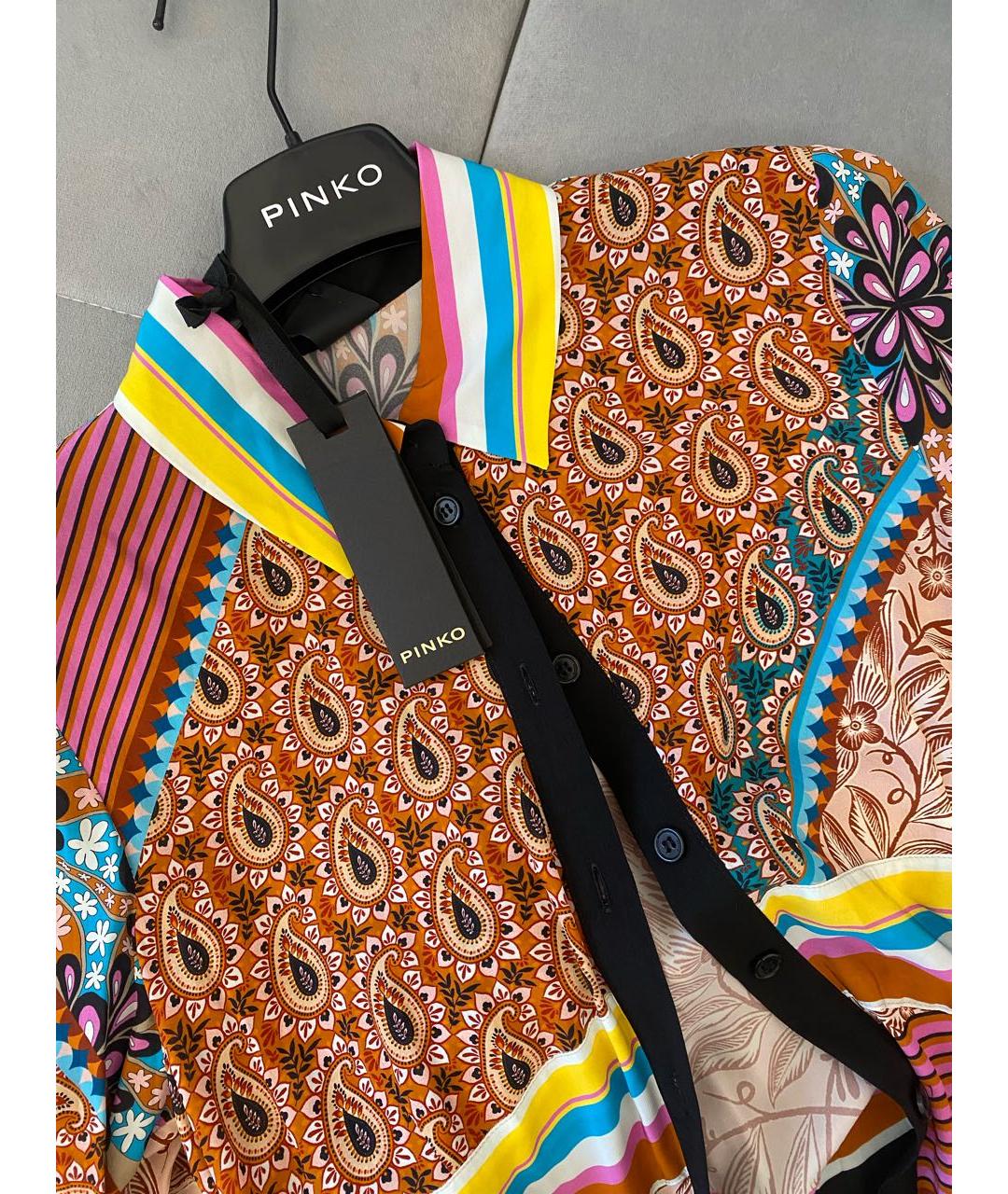 PINKO Мульти вискозное повседневное платье, фото 8