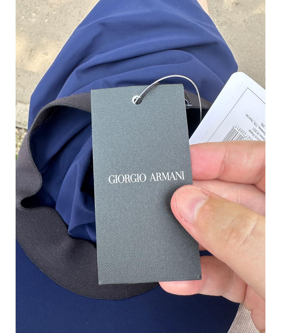 GIORGIO ARMANI Синяя кепка, фото 3