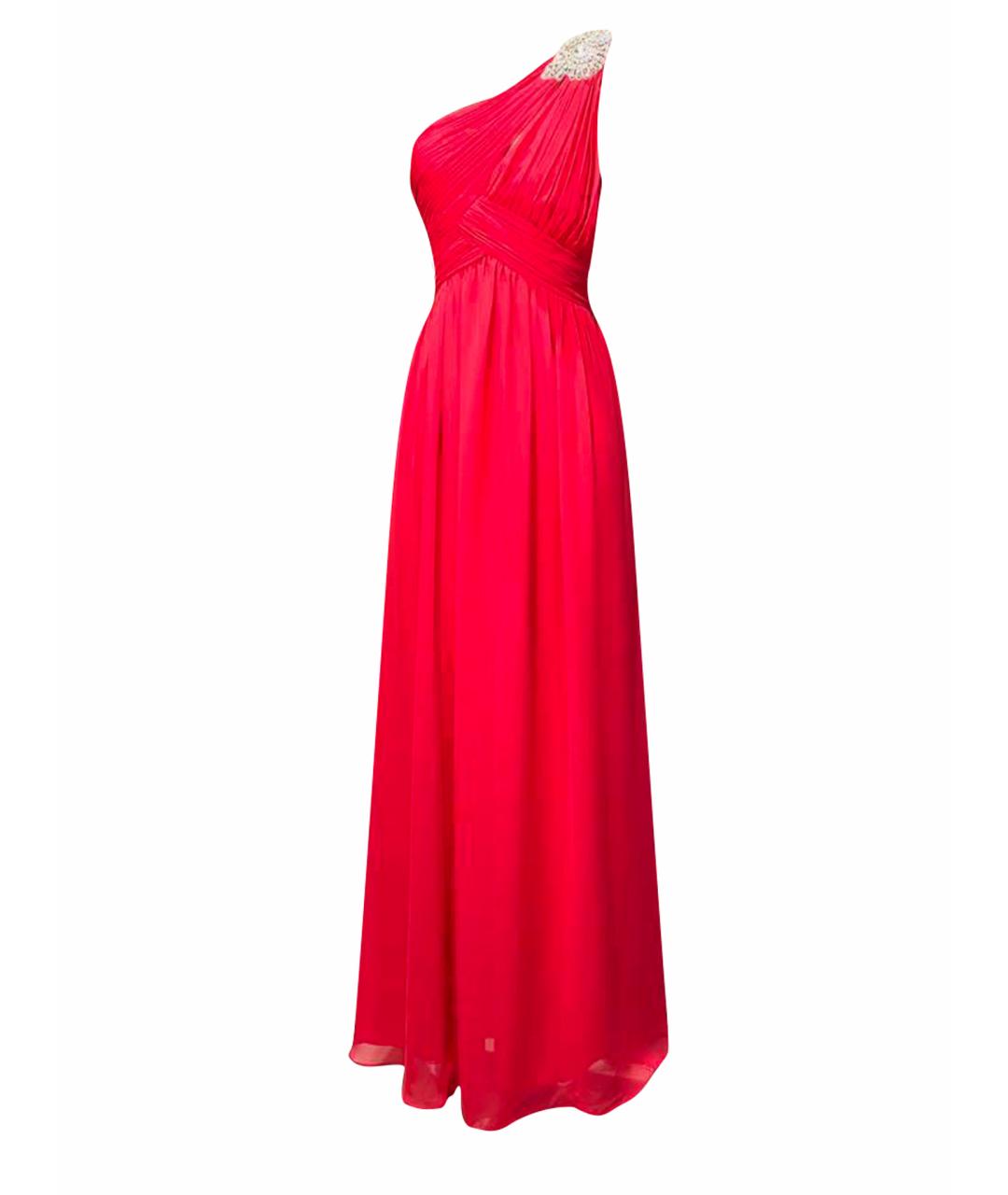 CALVIN KLEIN Красное полиэстеровое коктейльное платье, фото 1