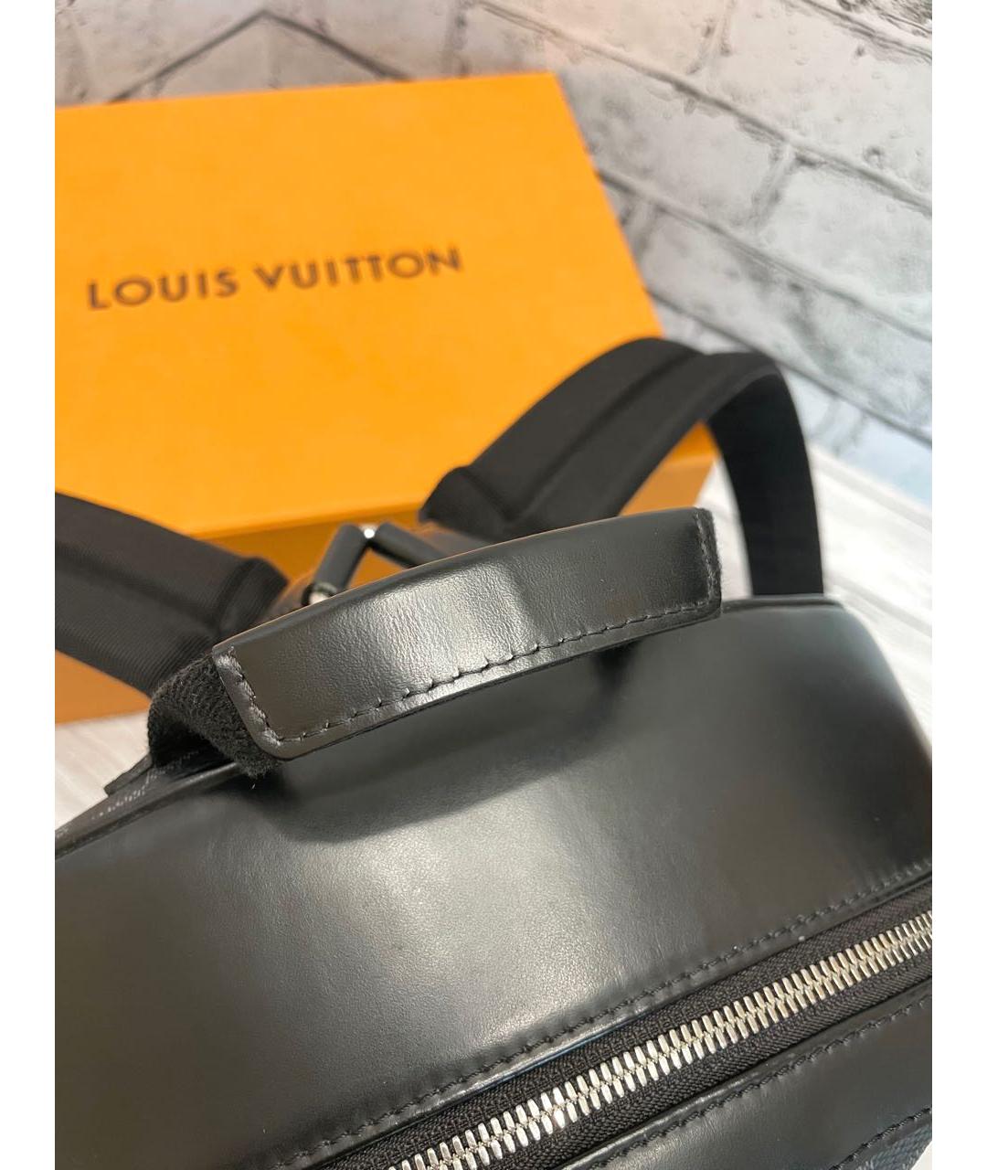 LOUIS VUITTON Антрацитовый рюкзак, фото 7