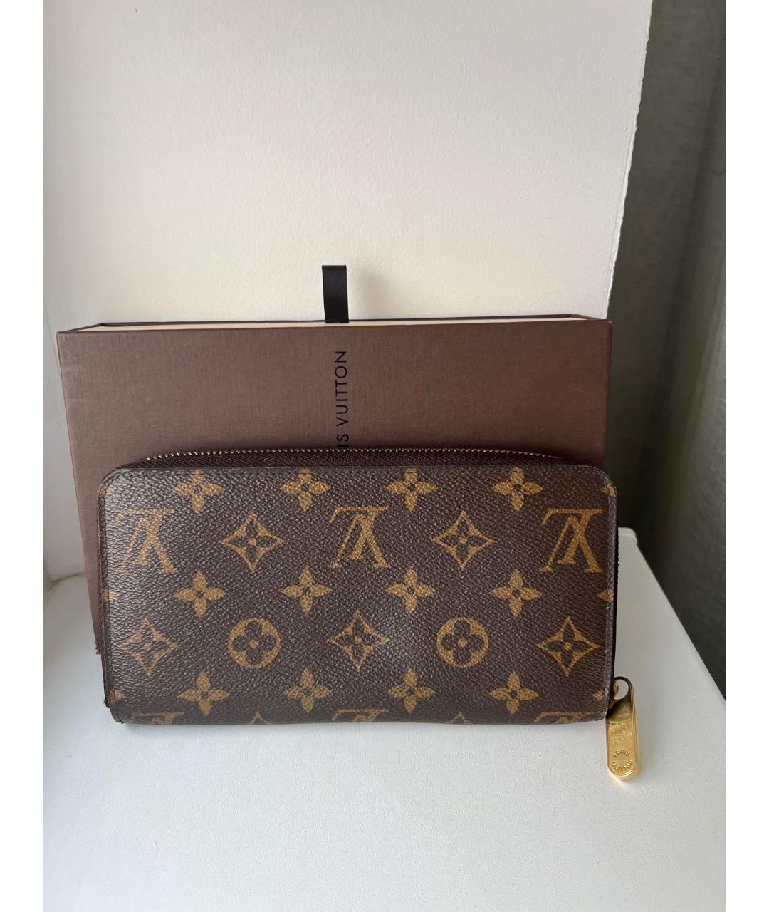 LOUIS VUITTON Коричневый кошелек, фото 3