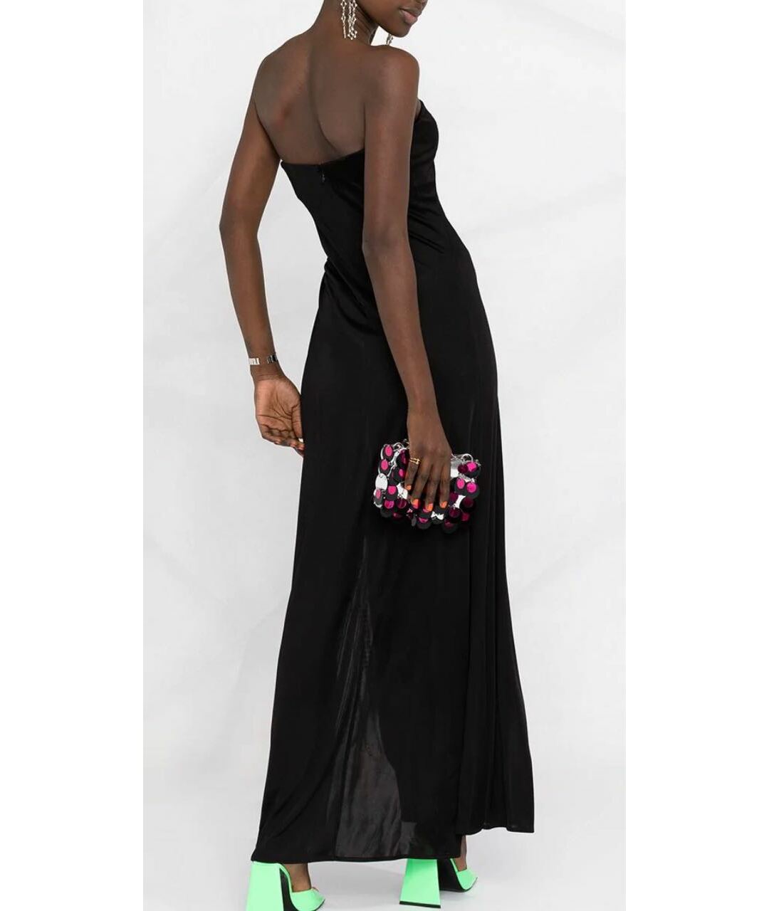 CHAPURIN Черное шелковое вечернее платье, фото 2
