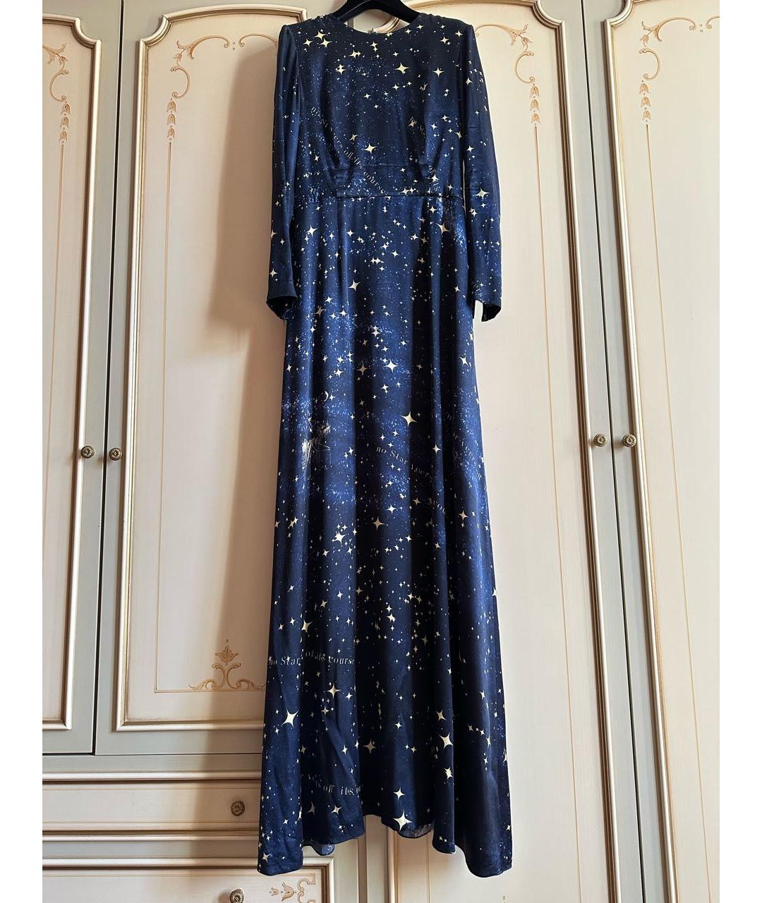 A LA RUSSE Темно-синее шелковое вечернее платье, фото 3