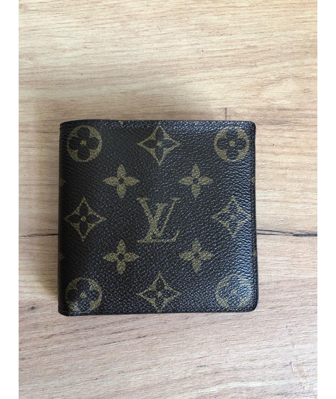 LOUIS VUITTON Коричневый кошелек, фото 9