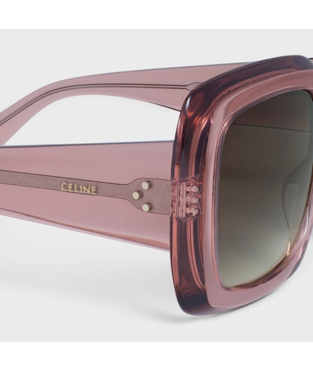CELINE Розовые солнцезащитные очки, фото 4