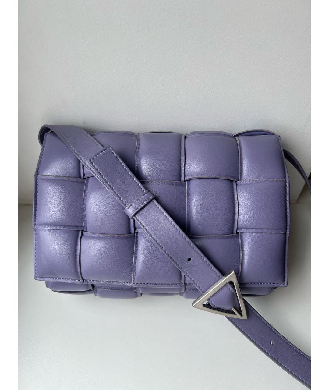 BOTTEGA VENETA Фиолетовая кожаная сумка через плечо, фото 7