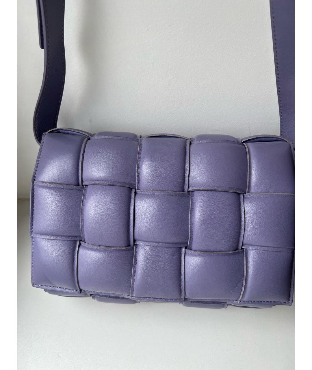 BOTTEGA VENETA Фиолетовая кожаная сумка через плечо, фото 3