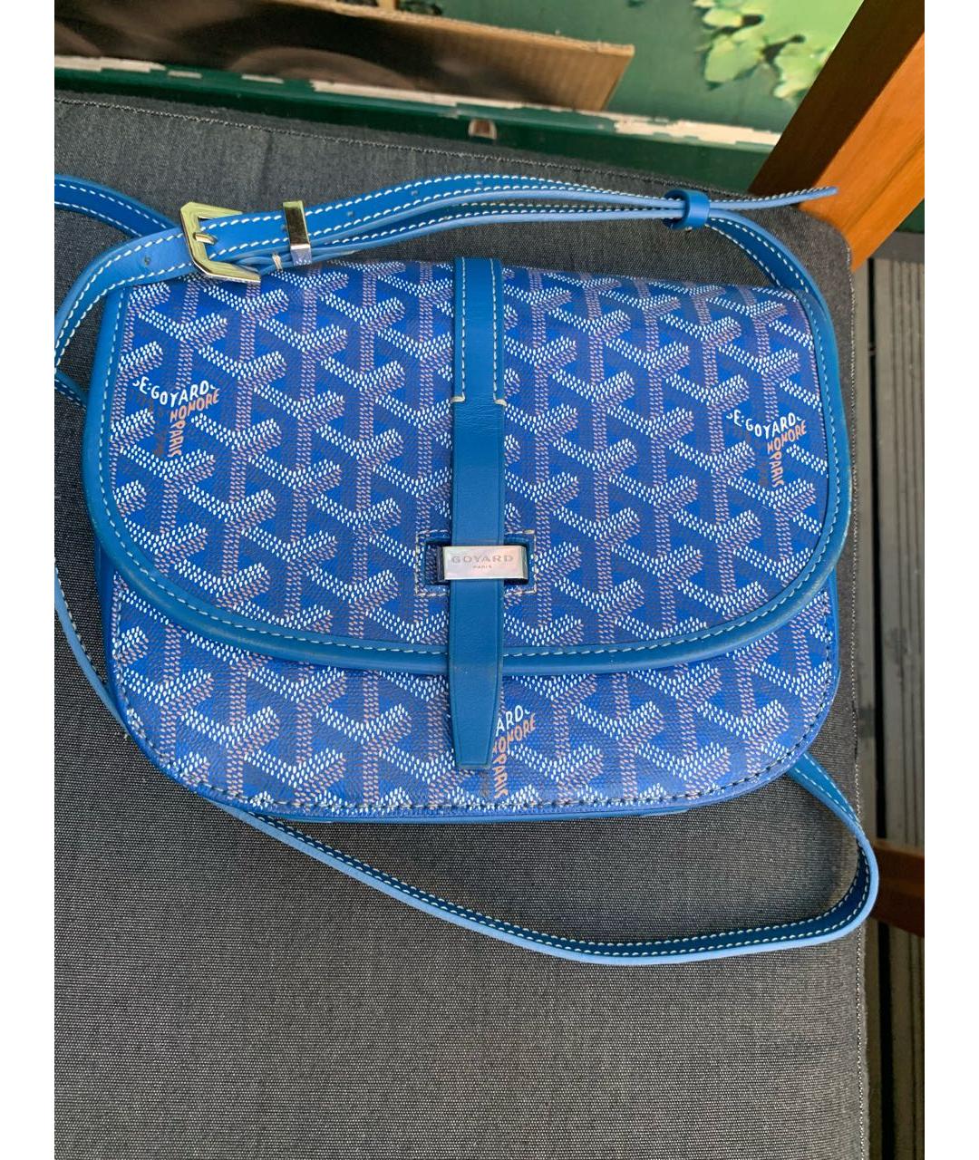 GOYARD Синяя сумка на плечо, фото 5