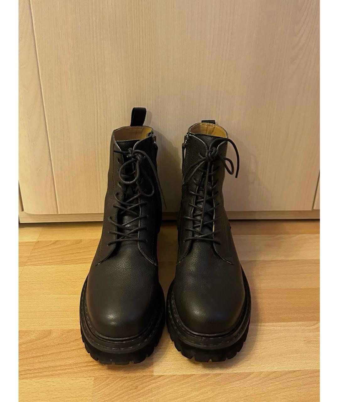 12 STOREEZ Черные кожаные ботинки, фото 2