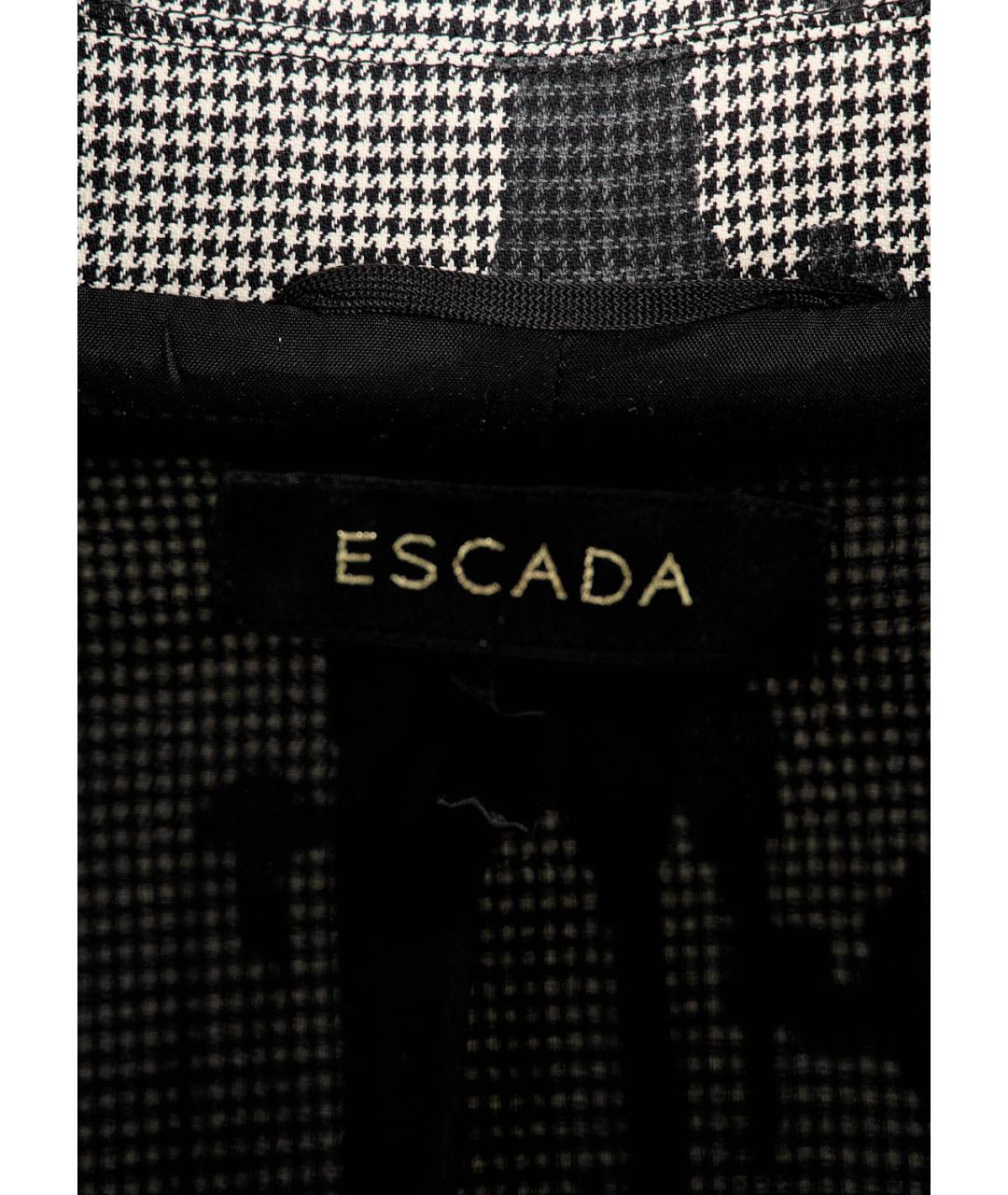 ESCADA Черный шерстяной жакет/пиджак, фото 3