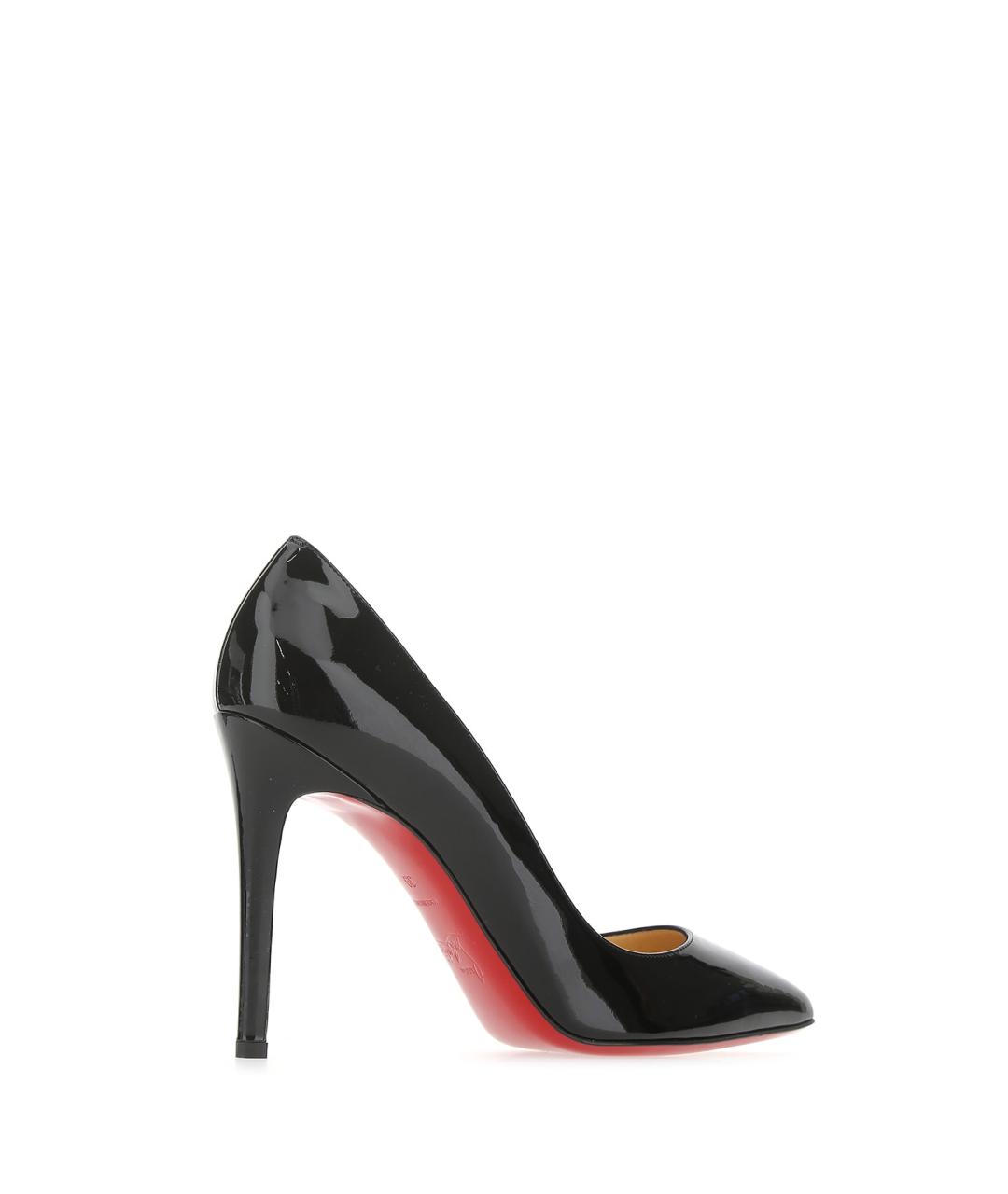 CHRISTIAN LOUBOUTIN Черные кожаные туфли, фото 3