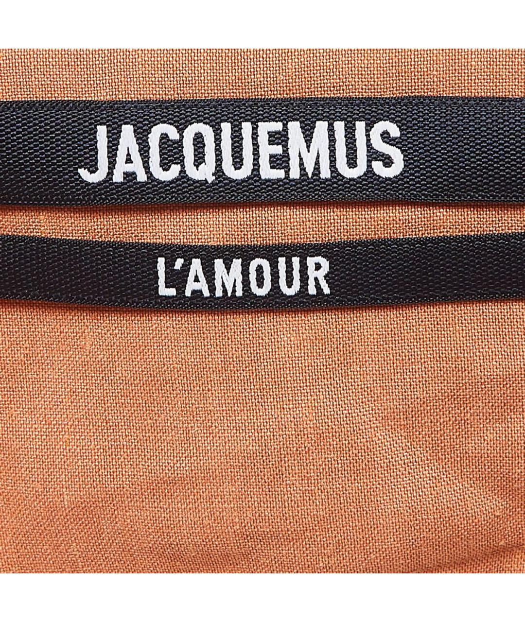 JACQUEMUS Оранжевое коктейльное платье, фото 3