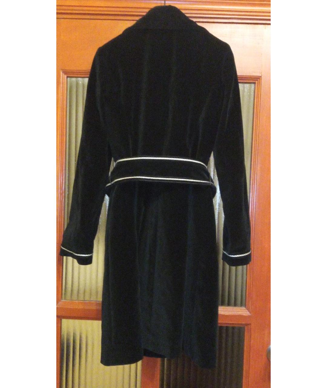 ALEXANDER MCQUEEN Черное бархатное пальто, фото 2