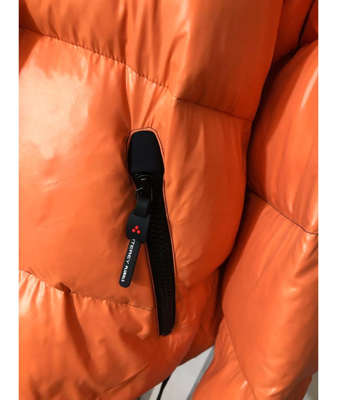 PEUTEREY Оранжевый полиамидовый пуховик, фото 6