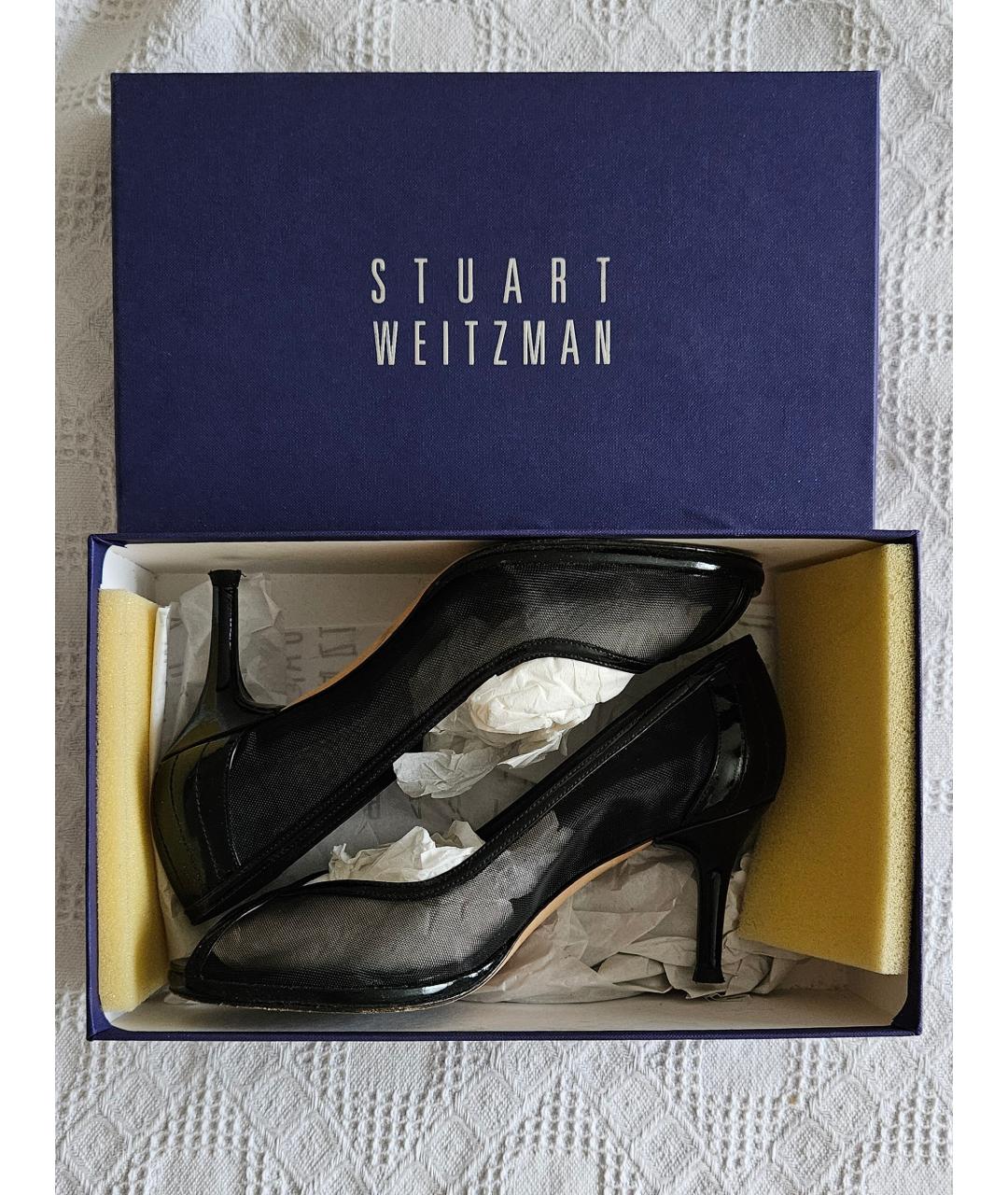 STUART WEITZMAN Черные туфли из лакированной кожи, фото 4