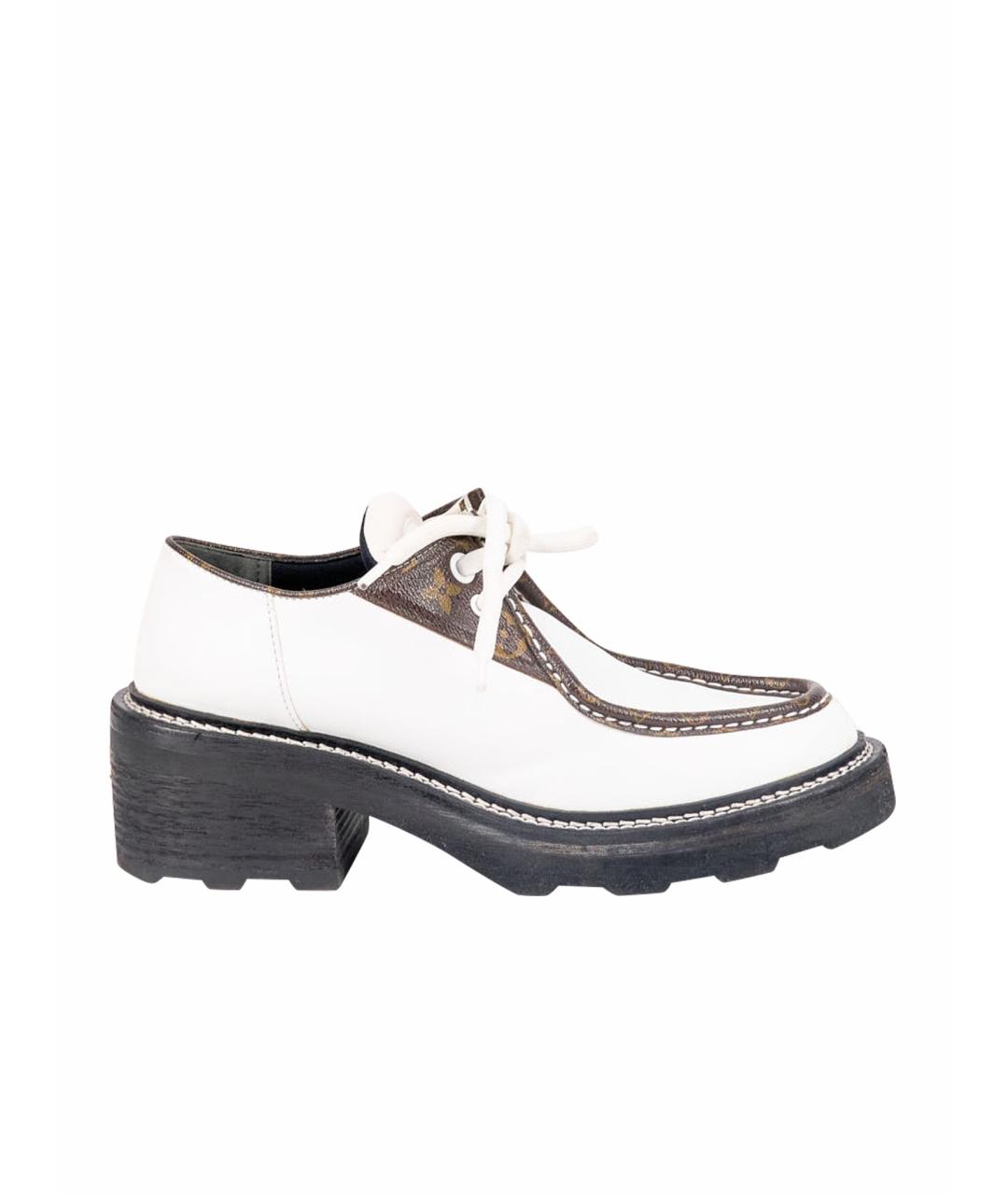 LOUIS VUITTON PRE-OWNED Белые кожаные ботинки, фото 1