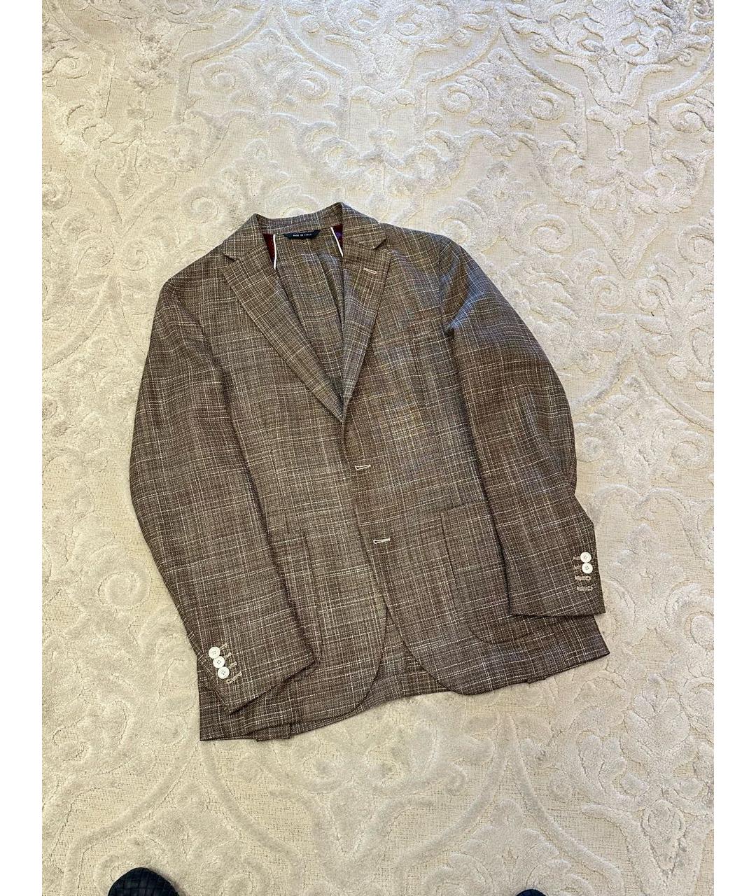 KITON Коричневый пиджак, фото 5